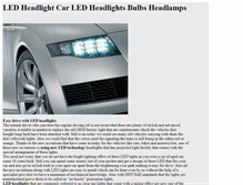 Tablet Screenshot of ledheadlight.net